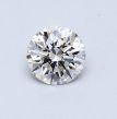 0.53 Carat Round F SI1 EX GIA Natural Diamond