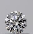 0.36 Carat Round F VVS1 EX GIA Natural Diamond