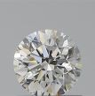 0.60 Carat Round H VVS2 EX GIA Natural Diamond