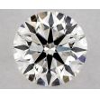 0.4 Carat Round H VVS1 EX GIA Natural Diamond