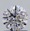 0.70 Carat Round F SI1 VG EX GIA Natural Diamond