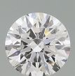 0.70 Carat Round F SI1 EX GIA Natural Diamond