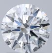 1.51 Carat Round G VVS2 VG EX NONE Natural Diamond