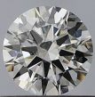 0.56 Carat Round E VVS1 EX GIA Natural Diamond