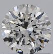 0.70 Carat Round F VS1 EX GIA Natural Diamond