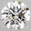 0.35 Carat Round I VVS1 EX GIA Natural Diamond