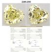 0.5 Carat Heart Fancy Yellow VVS2 - VG GIA Natural Diamond