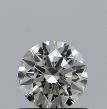 0.56 Carat Round K VVS2 EX GIA Natural Diamond