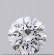 0.23 Carat Round F VVS2 EX GIA Natural Diamond