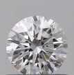 0.56 Carat Round E VVS1 EX GIA Natural Diamond