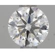 0.5 Carat Round F SI1 VG EX GIA Natural Diamond