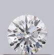 0.35 Carat Round H VVS1 EX GIA Natural Diamond