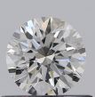 0.42 Carat Round F VVS2 EX GIA Natural Diamond