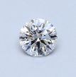 0.52 Carat Round D VS2 EX GIA Natural Diamond