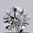 0.60 Carat Round I VVS2 EX GIA Natural Diamond