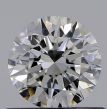 0.50 Carat Round F VVS1 EX GIA Natural Diamond