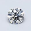 0.57 Carat Round H SI1 EX GIA Natural Diamond