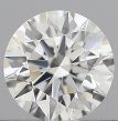 0.54 Carat Round H VVS2 EX GIA Natural Diamond