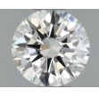 0.51 Carat Round H VVS1 EX GIA Natural Diamond