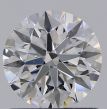 0.82 Carat Round F VVS2 EX GIA Natural Diamond