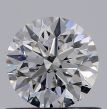 0.56 Carat Round D SI1 EX GIA Natural Diamond