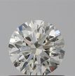 0.55 Carat Round H VVS2 EX IGI Natural Diamond