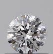 0.42 Carat Round F VVS2 EX GIA Natural Diamond