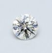 0.5 Carat Round F SI1 EX VG GIA Natural Diamond