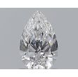 0.5 Carat Pear D VVS2 - EX GIA Natural Diamond