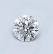 0.56 Carat Round F VVS2 EX GIA Natural Diamond