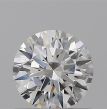 0.53 Carat Round F VVS2 EX GIA Natural Diamond