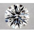 0.35 Carat Round H VVS1 EX GIA Natural Diamond