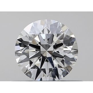 0.35 Carat Round F VS2 EX GIA Natural Diamond