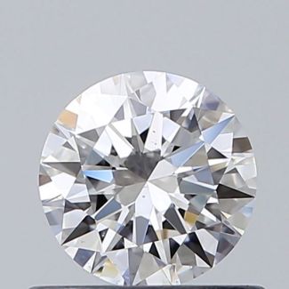 0.5 Carat Round D VS2 EX GIA Natural Diamond