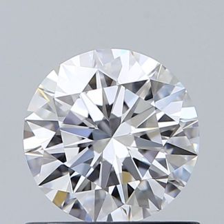 0.77 Carat Round E VVS2 EX GIA Natural Diamond