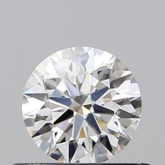 0.5 Carat Round F VVS1 EX GIA Natural Diamond