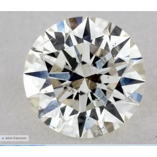 0.43 Carat Round H SI1 EX VG GIA Natural Diamond