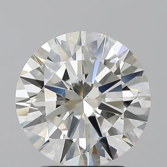 3.01 Carat Round H VS2 EX IGI Natural Diamond