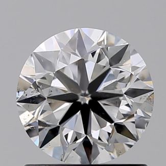 0.90 Carat Round D SI2 VG EX GIA Natural Diamond