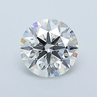 0.6 Carat Round H VVS2 EX GIA Natural Diamond