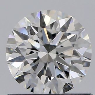 0.62 Carat Round F VS2 EX GIA Natural Diamond