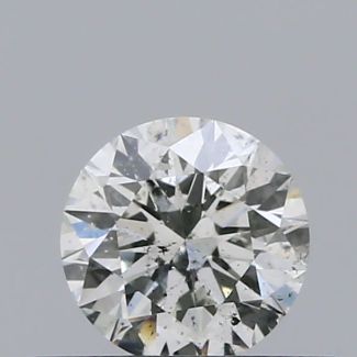 0.3 Carat Round H SI2 EX GIA Natural Diamond