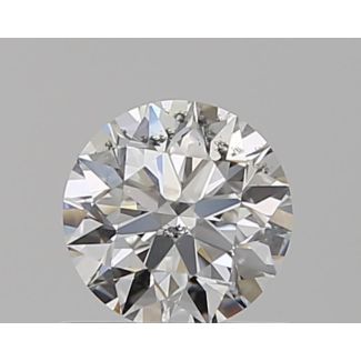 0.52 Carat Round F SI2 EX GIA Natural Diamond