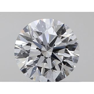 0.41 Carat Round D VVS1 EX GIA Natural Diamond