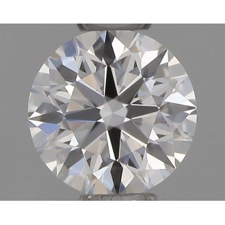 0.36 Carat Round D VVS2 EX GIA Natural Diamond