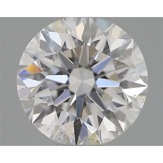 0.43 Carat Round E SI1 EX GIA Natural Diamond