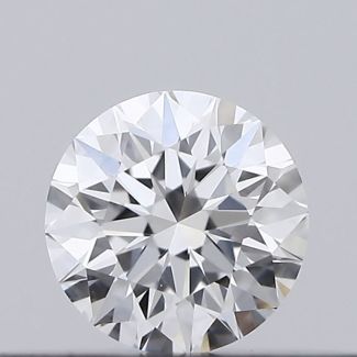 0.18 Carat Round D SI1 EX GIA Natural Diamond