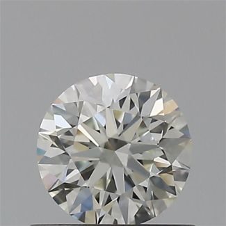 0.51 Carat Round H VVS2 EX IGI Natural Diamond