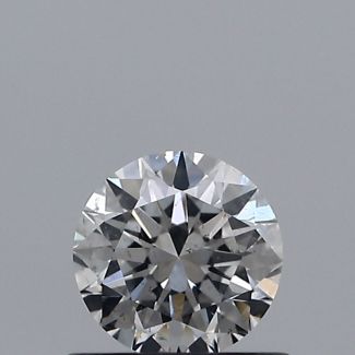 0.50 Carat Round E SI1 VG EX GIA Natural Diamond