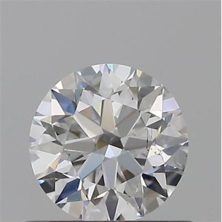 0.50 Carat Round E VS2 EX GIA Natural Diamond